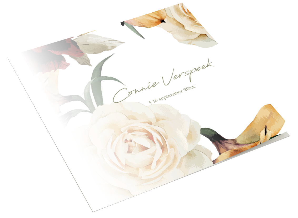 Bloemenaquarel vierkant