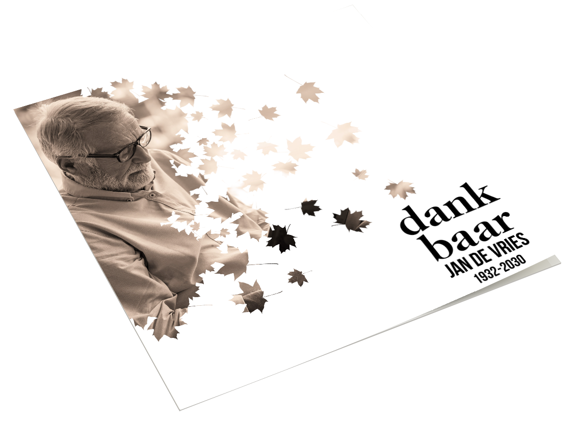 Vallend blad vierkant