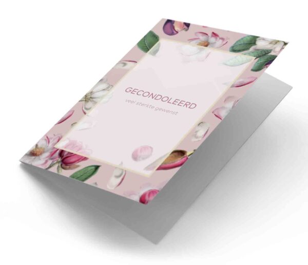 Magnolia illustratie met kader